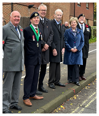 Horndean Parish Councillors - Remembrance Service 2025
