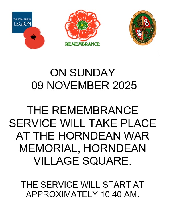 Remembrance Service Poster 2025
