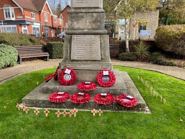 War Memorial Horndean Square - Wreath Laying