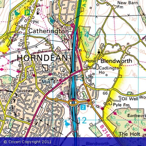 OS map of Horndean